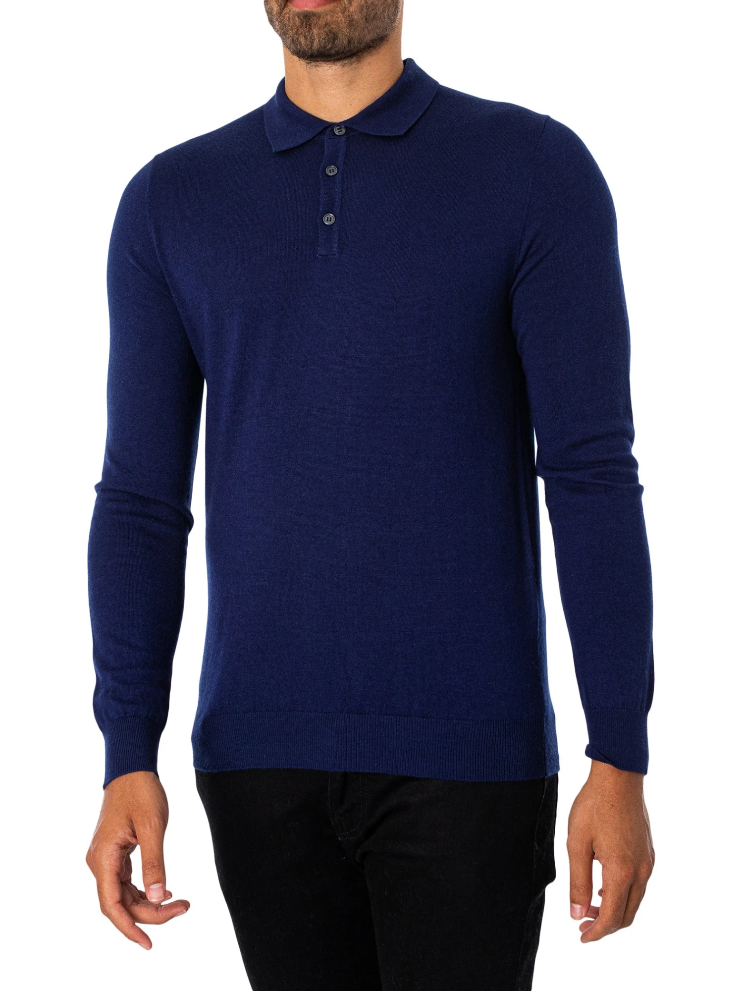Antony Morato Cashmere Polo Shirt - Bluette 1 Antony Morato Cashmere Polo Shirt - Bluette