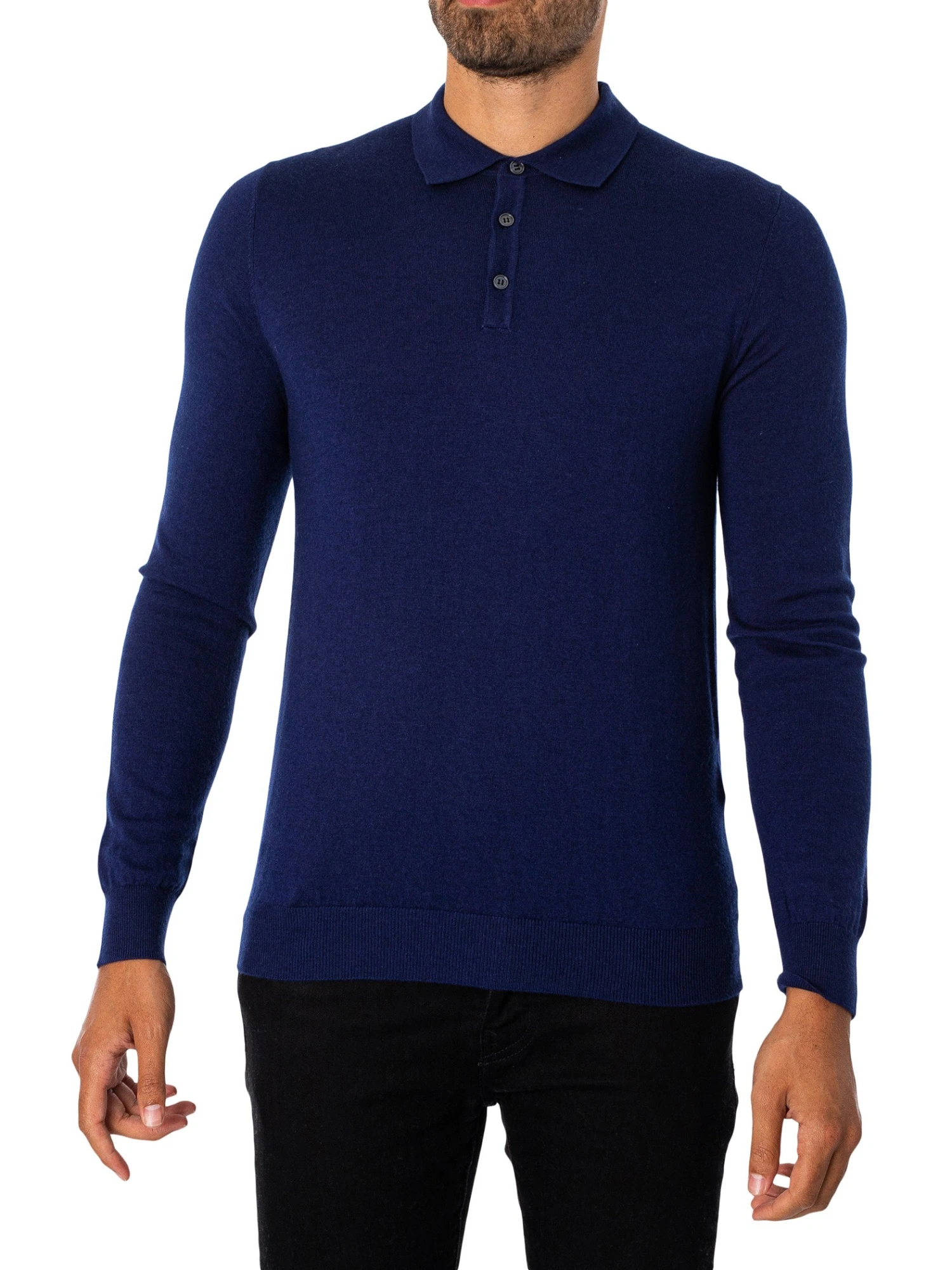Antony Morato Cashmere Polo Shirt - Bluette 2 Antony Morato Cashmere Polo Shirt - Bluette - Image 2