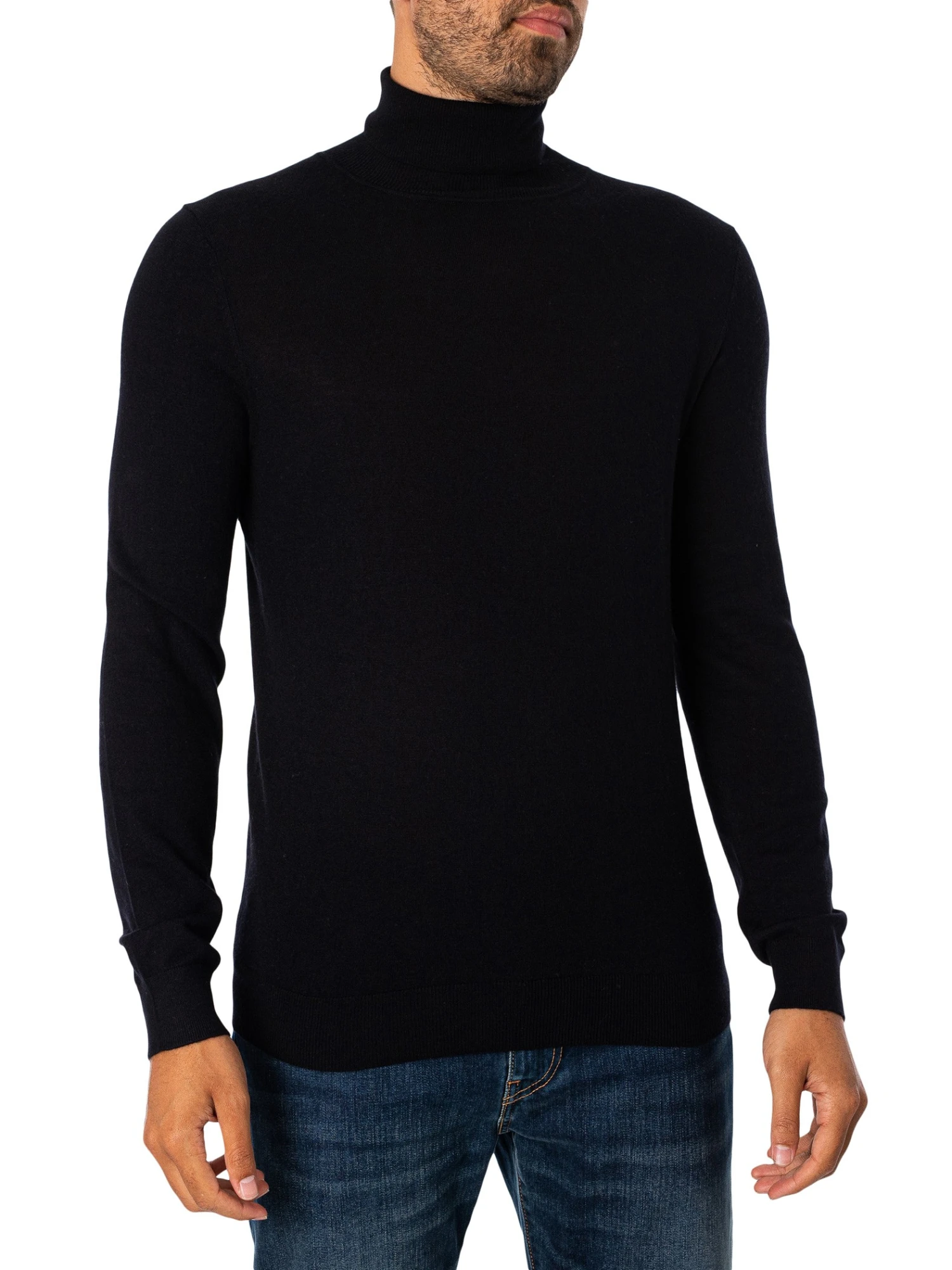 Antony Morato Cashmere Wool Turtleneck Knit - Black 2 Antony Morato Cashmere Wool Turtleneck Knit - Black - Image 2