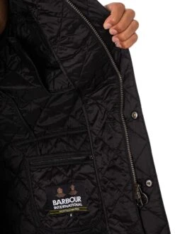 Barbour International Tourer Ariel Quilted Jacket - Black -Standout Fashion Shop 48956e