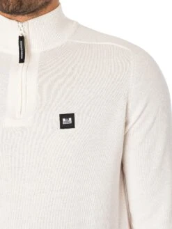 Weekend Offender Pierre Zip Knit - Winter White -Standout Fashion Shop 48970d