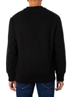 Calvin Klein Jeans Monologo Stencil Sweatshirt - Black -Standout Fashion Shop 48974c