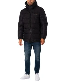 Ellesse Gerana Puffer Jacket - Black -Standout Fashion Shop 48982g