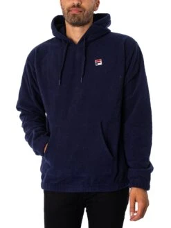 Fila Finn Pullover Hoodie - Navy