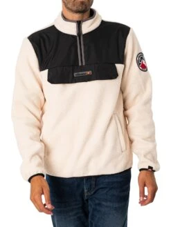 Ellesse Zinco Pullover Jacket - Off White