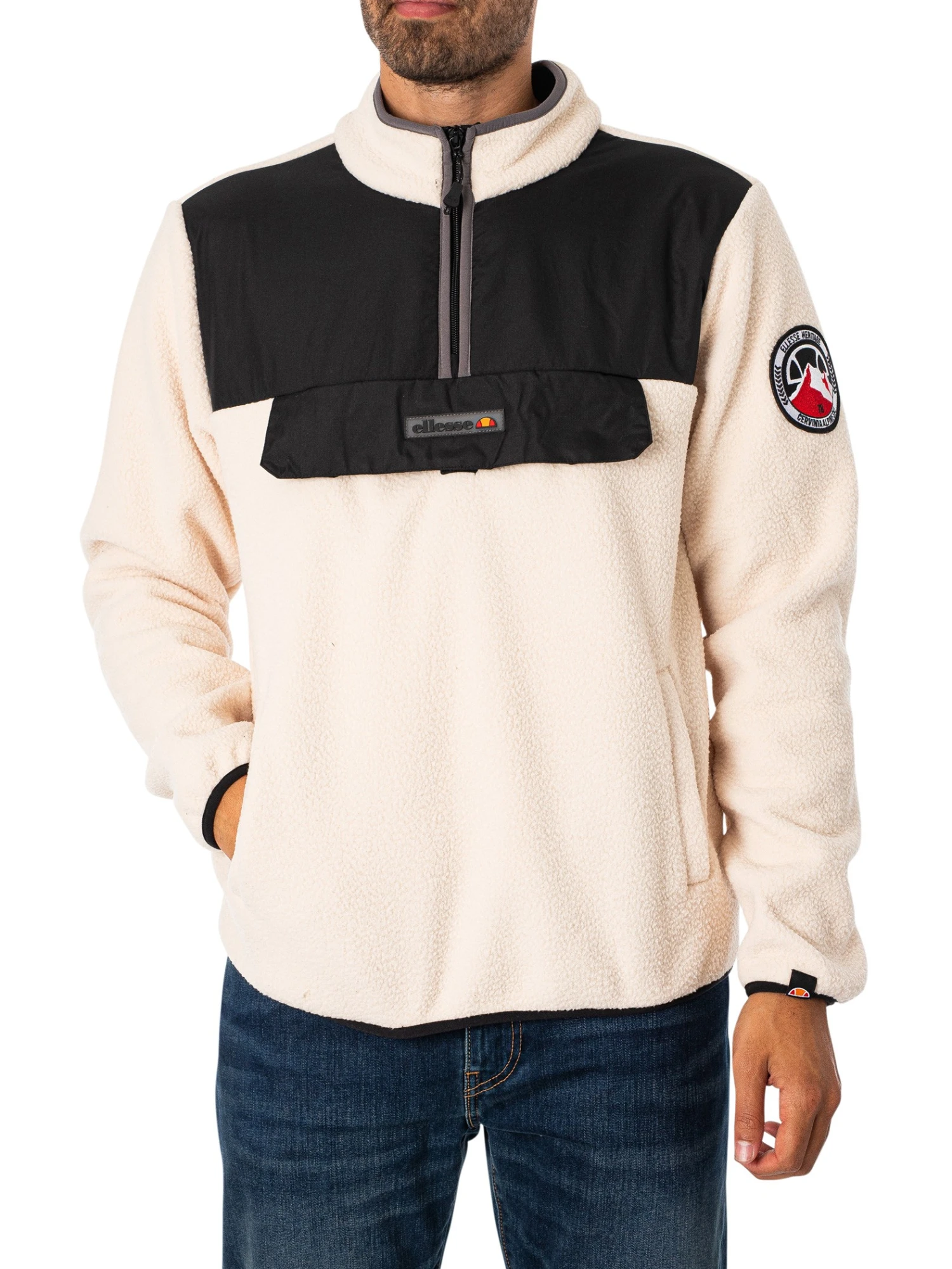 Ellesse Zinco Pullover Jacket - Off White 2 Ellesse Zinco Pullover Jacket - Off White - Image 2