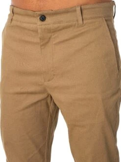 Gabicci Curtis Chino Trousers - Camel -Standout Fashion Shop 49008e