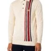 Gabicci Soda Longsleeved Polo Shirt - Cream