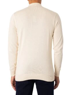 Gabicci Soda Longsleeved Polo Shirt - Cream -Standout Fashion Shop 49019c