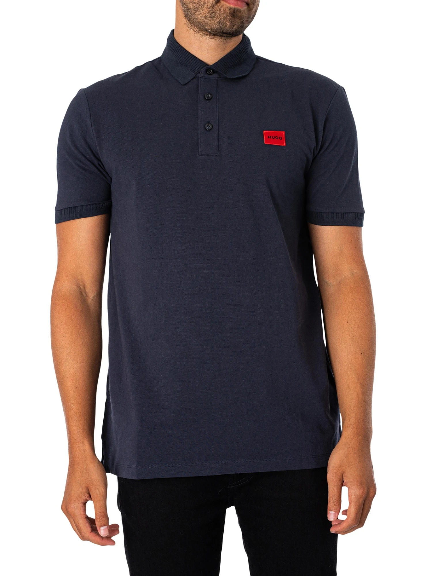 HUGO Dereso232 Slim Polo Shirt - Dark Blue 1 HUGO Dereso232 Slim Polo Shirt - Dark Blue