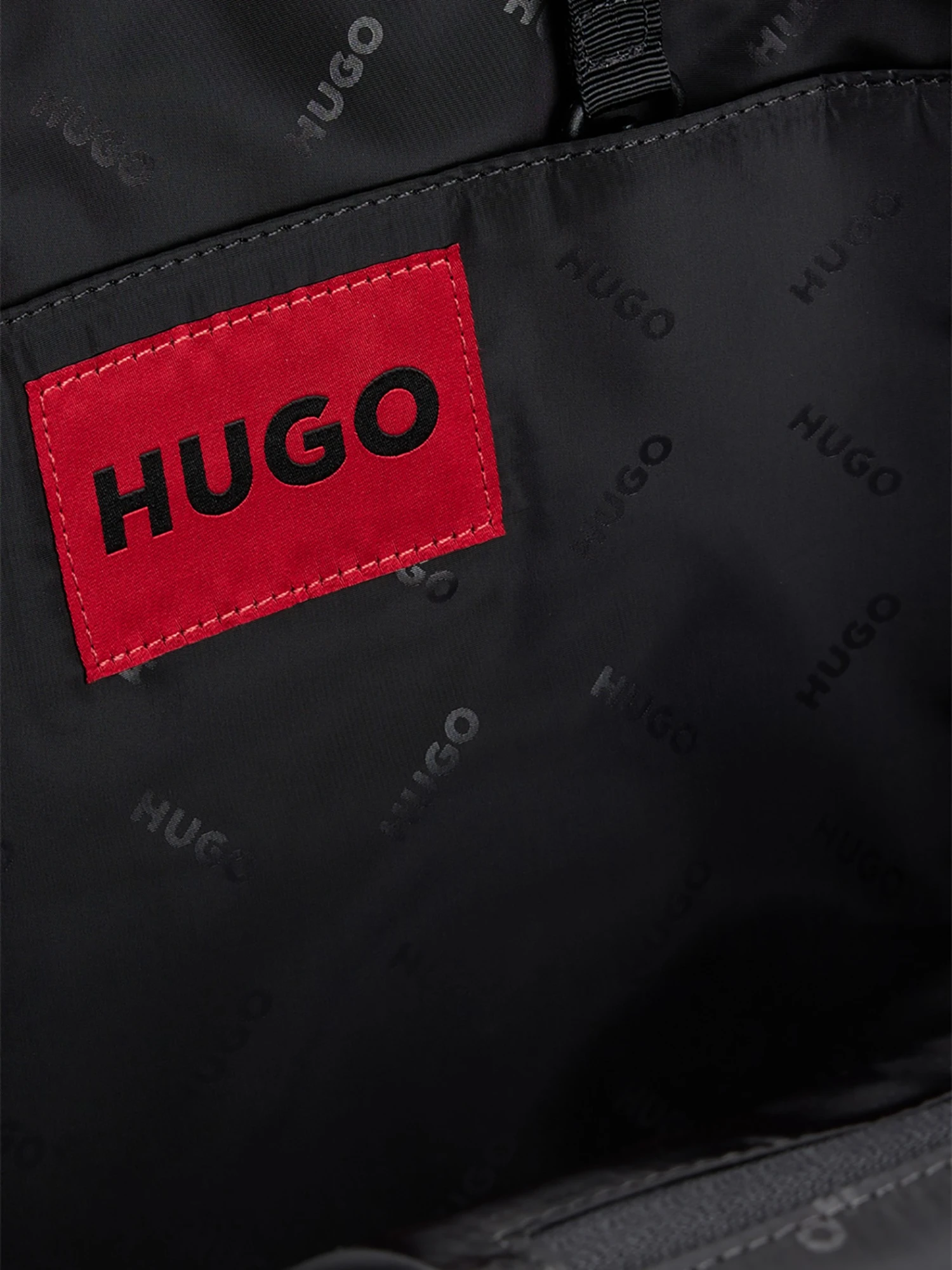 HUGO Ethon 2.0 Multi Logo Backpack - Black 4 HUGO Ethon 2.0 Multi Logo Backpack - Black - Image 4