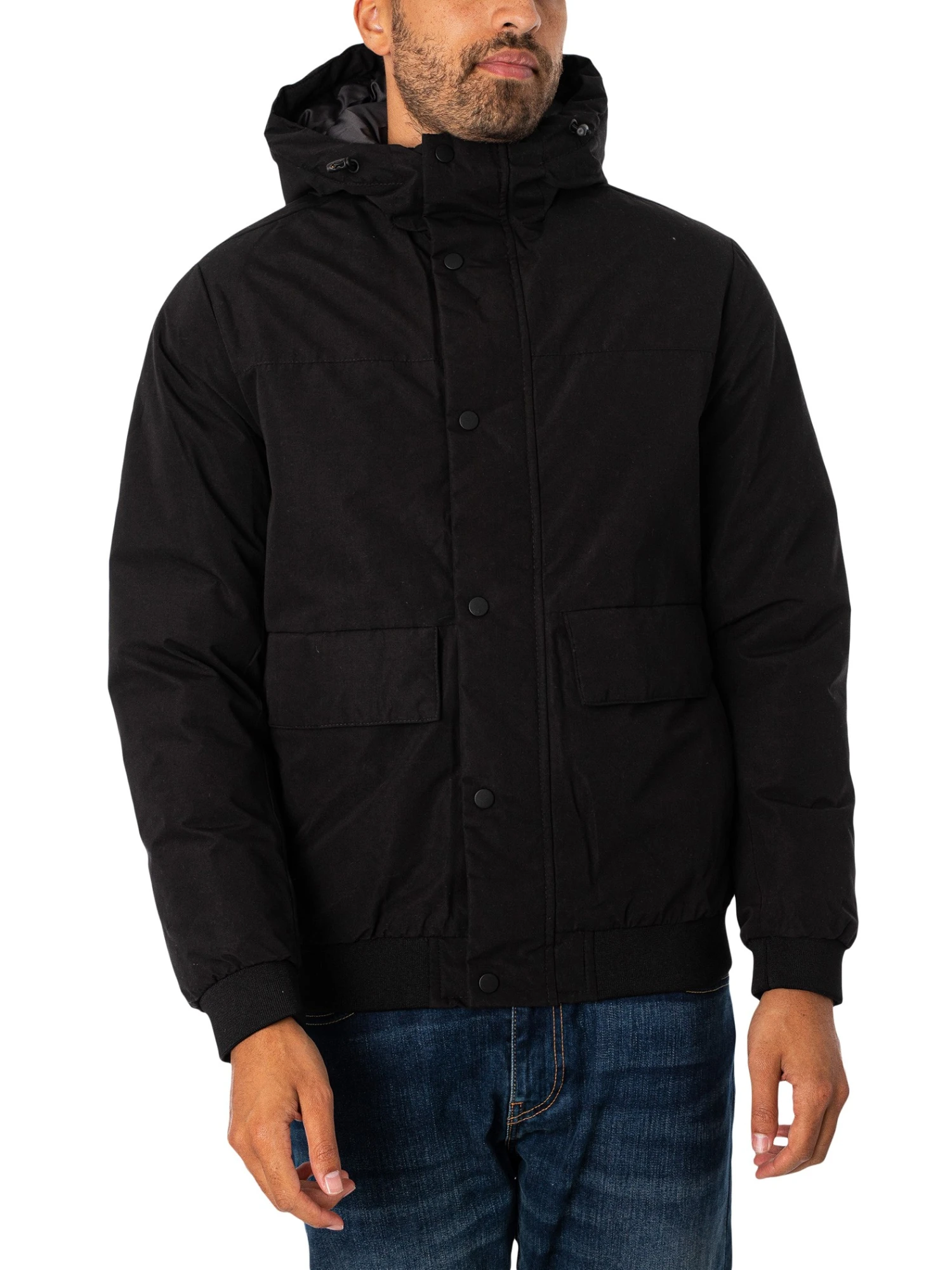 Jack & Jones Champ Bomber Jacket - Black 1 Jack & Jones Champ Bomber Jacket - Black