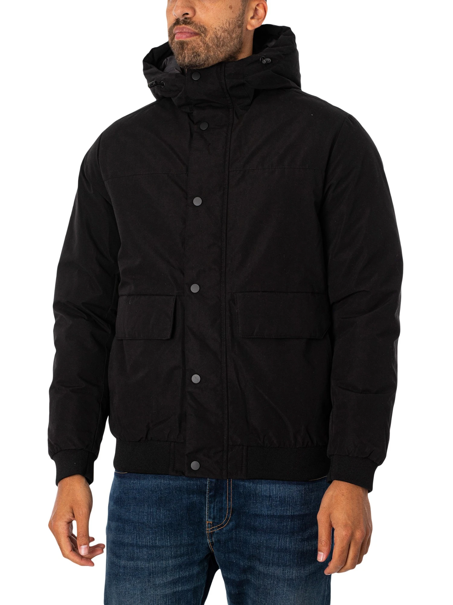 Jack & Jones Champ Bomber Jacket - Black 2 Jack & Jones Champ Bomber Jacket - Black - Image 2