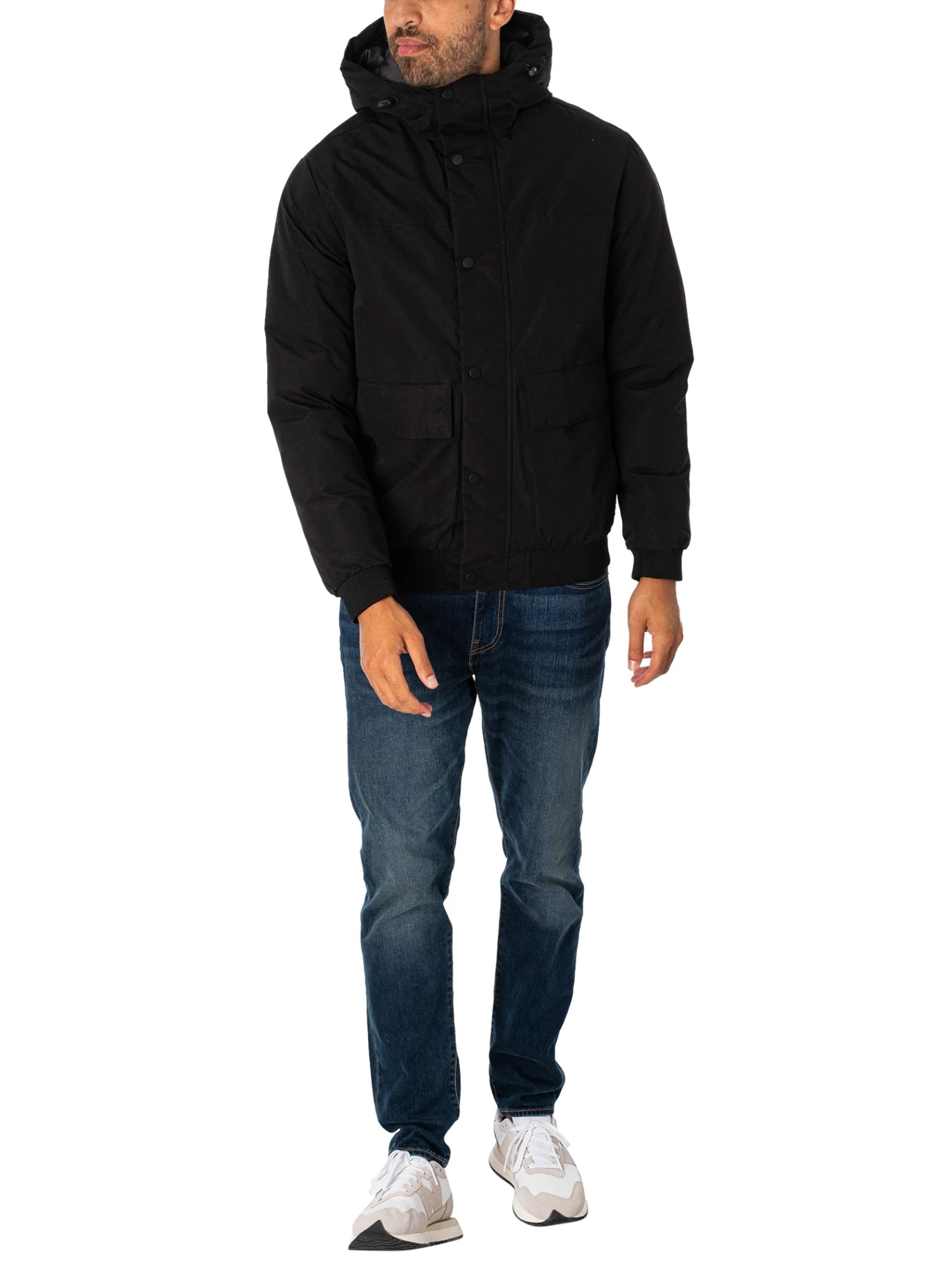 Jack & Jones Champ Bomber Jacket - Black 6 Jack & Jones Champ Bomber Jacket - Black - Image 6