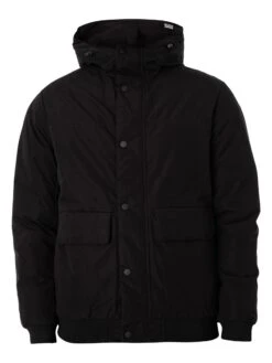 Jack & Jones Champ Bomber Jacket - Black 13 Jack & Jones Champ Bomber Jacket - Black -Standout Fashion Shop 49037g