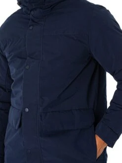 Jack & Jones Champ Parka Jacket - Navy Blazer -Standout Fashion Shop 49039d