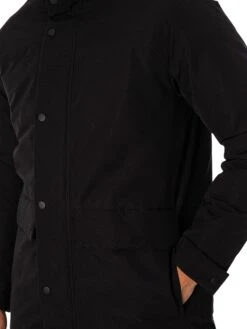 Jack & Jones Champ Parka Jacket - Black -Standout Fashion Shop 49040d