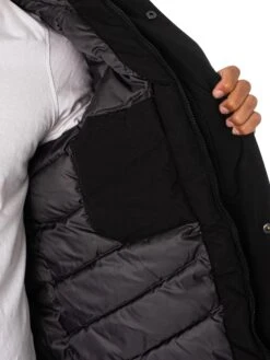 Jack & Jones Champ Parka Jacket - Black -Standout Fashion Shop 49040e