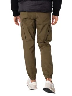 Jack & Jones Kane Cuffed Cargo Loose Trousers - Olive Night -Standout Fashion Shop 49042c