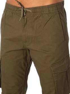 Jack & Jones Kane Cuffed Cargo Loose Trousers - Olive Night -Standout Fashion Shop 49042e