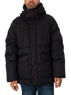 Weekend Offender Storm Parka Jacket - Black