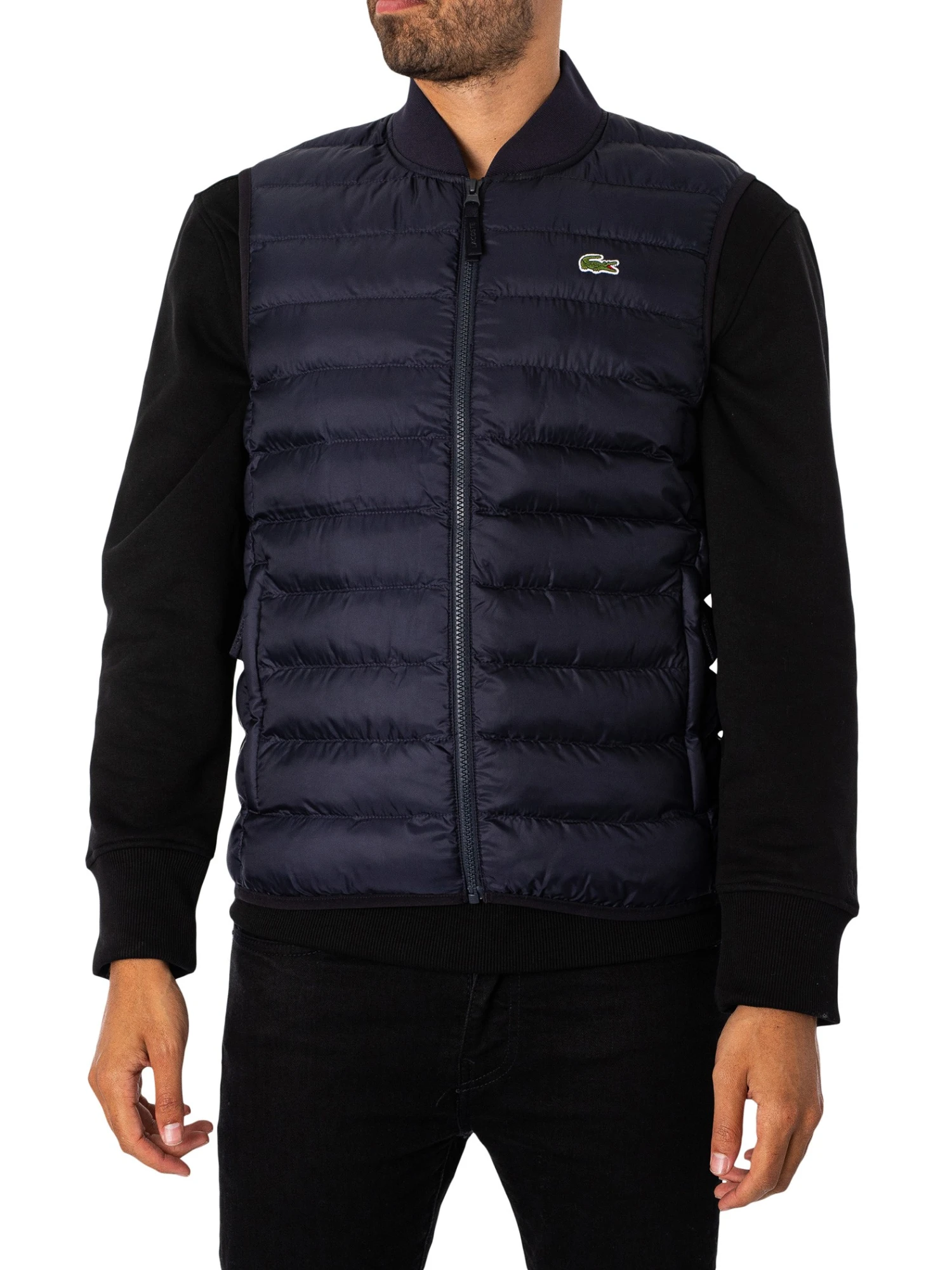 Lacoste Logo Puffer Gilet - Blue Marine 1 Lacoste Logo Puffer Gilet - Blue Marine