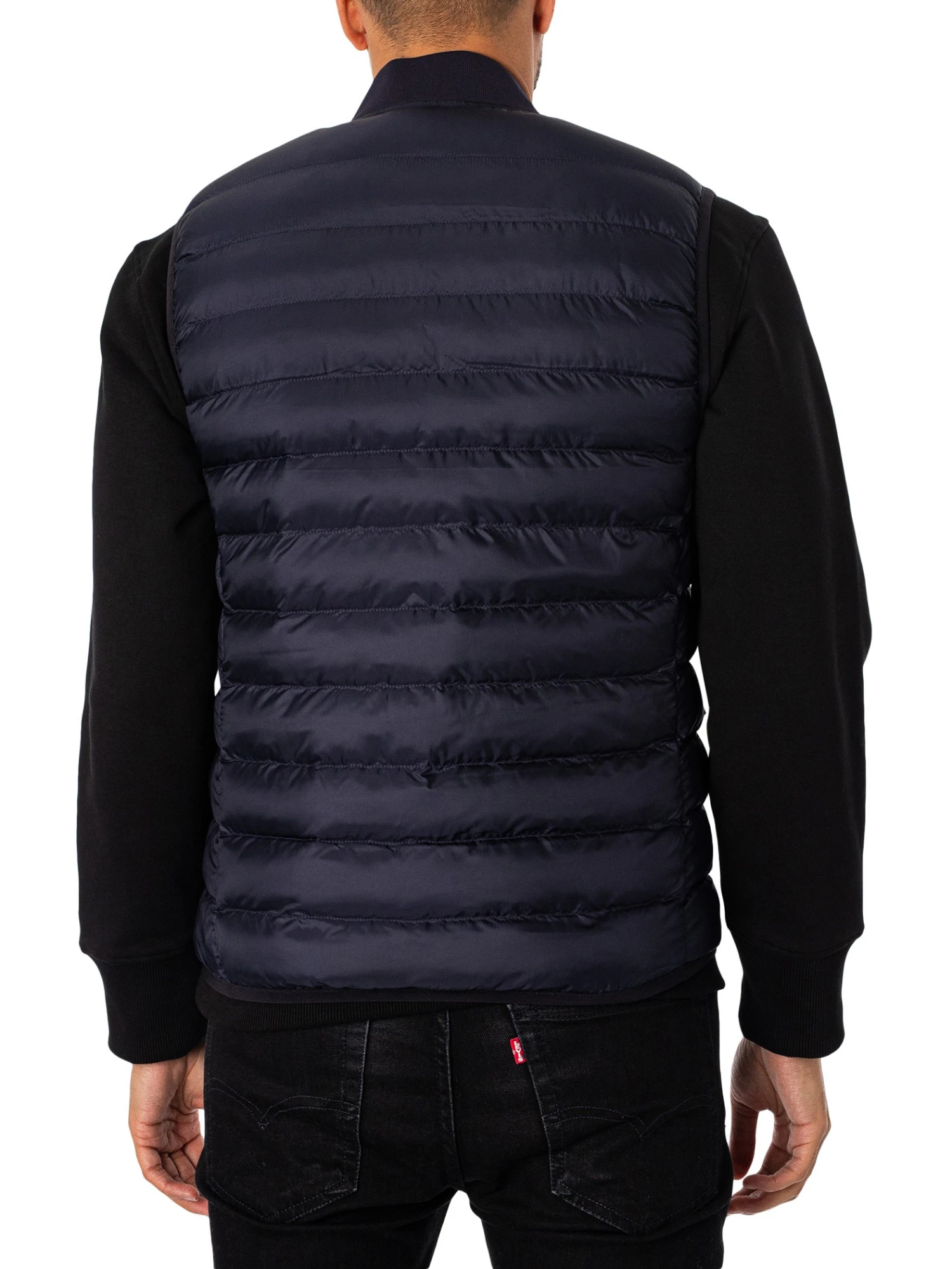 Lacoste Logo Puffer Gilet - Blue Marine 3 Lacoste Logo Puffer Gilet - Blue Marine - Image 3