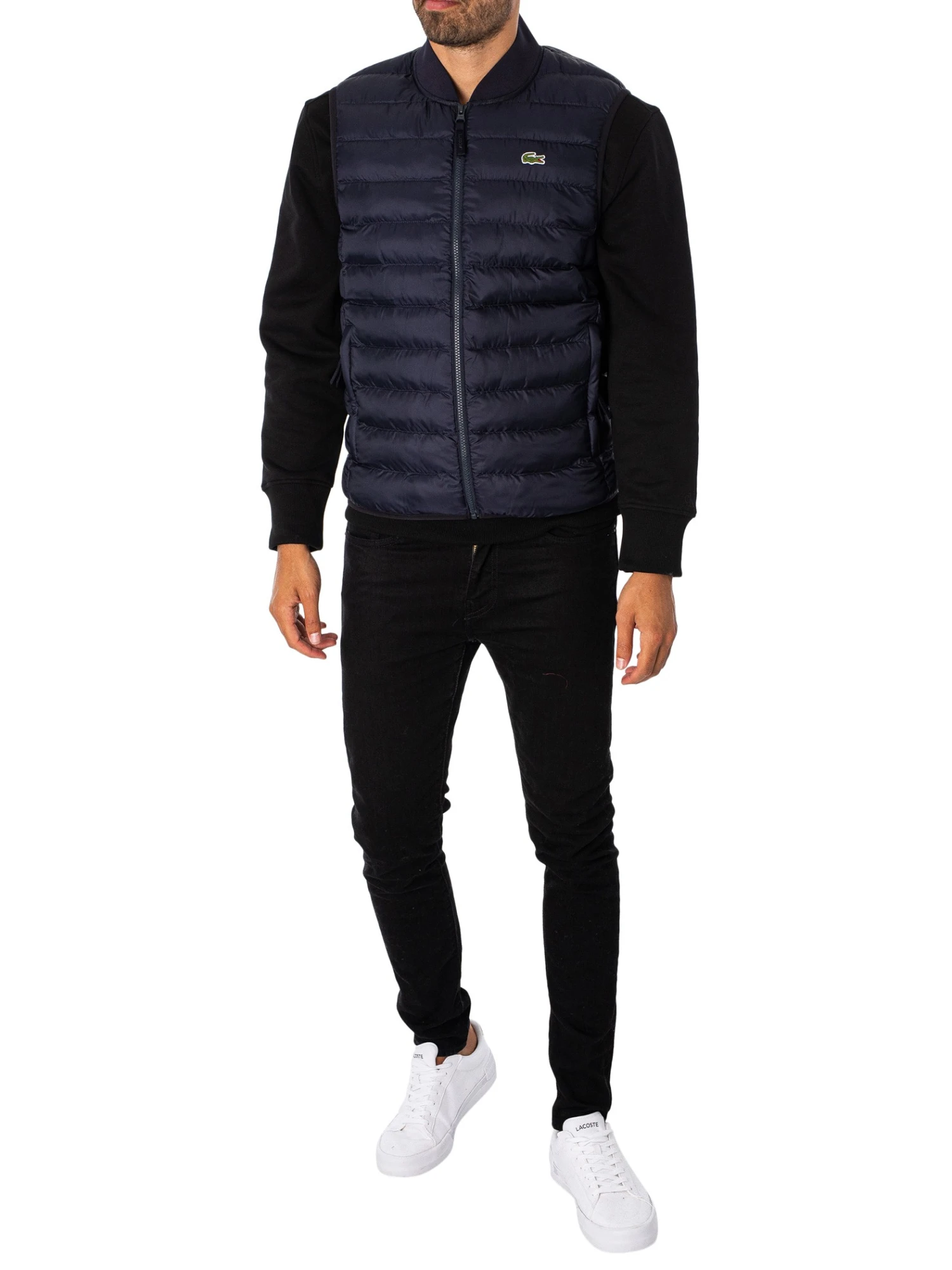 Lacoste Logo Puffer Gilet - Blue Marine 5 Lacoste Logo Puffer Gilet - Blue Marine - Image 5