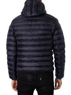 Lacoste Logo Puffer Jacket - Blue Marine -Standout Fashion Shop 49052c