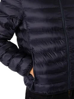 Lacoste Logo Puffer Jacket - Blue Marine -Standout Fashion Shop 49052e