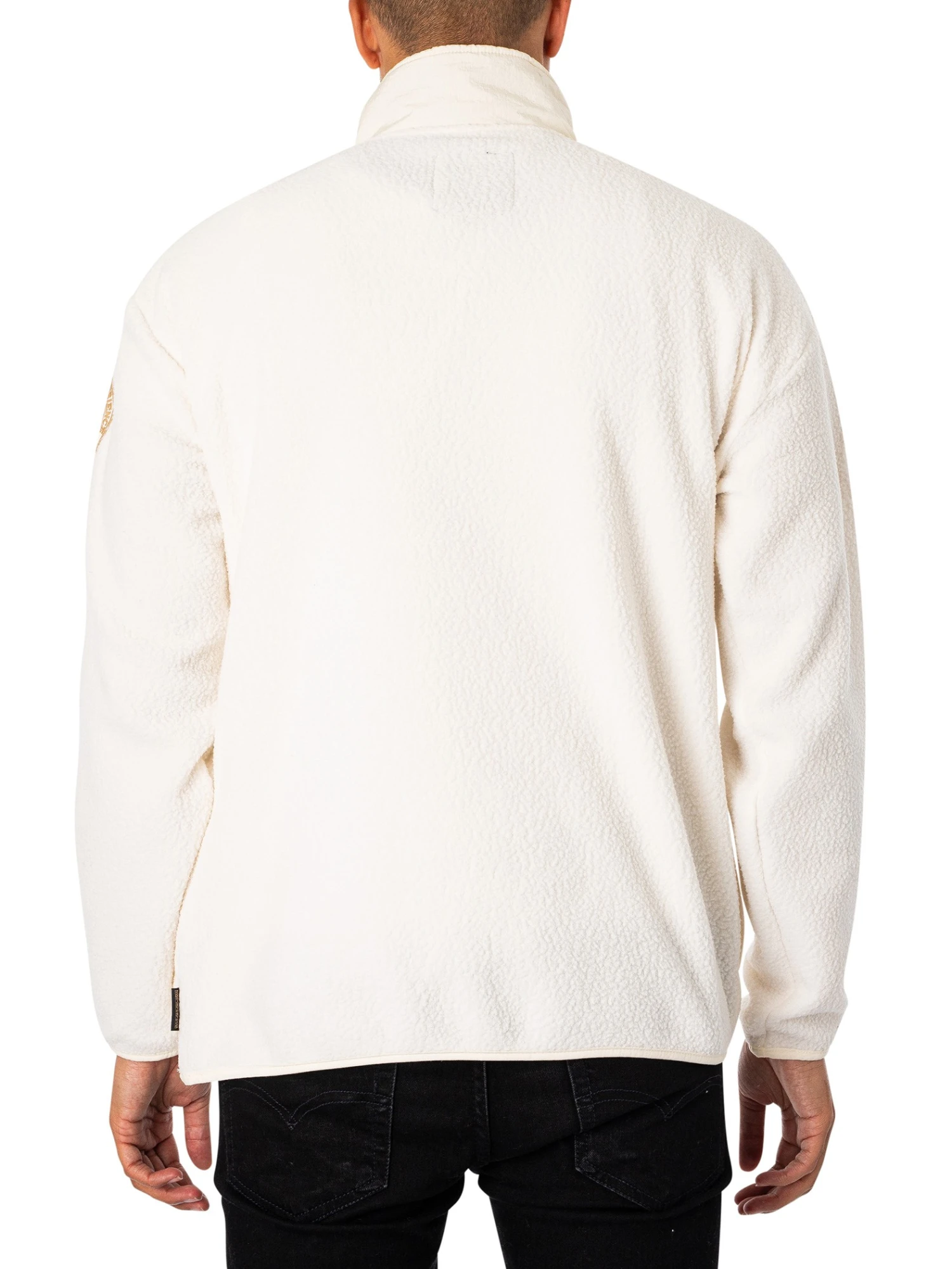 Napapijri McMurdo Fleece Jacket - White Whisper 3 Napapijri McMurdo Fleece Jacket - White Whisper - Image 3