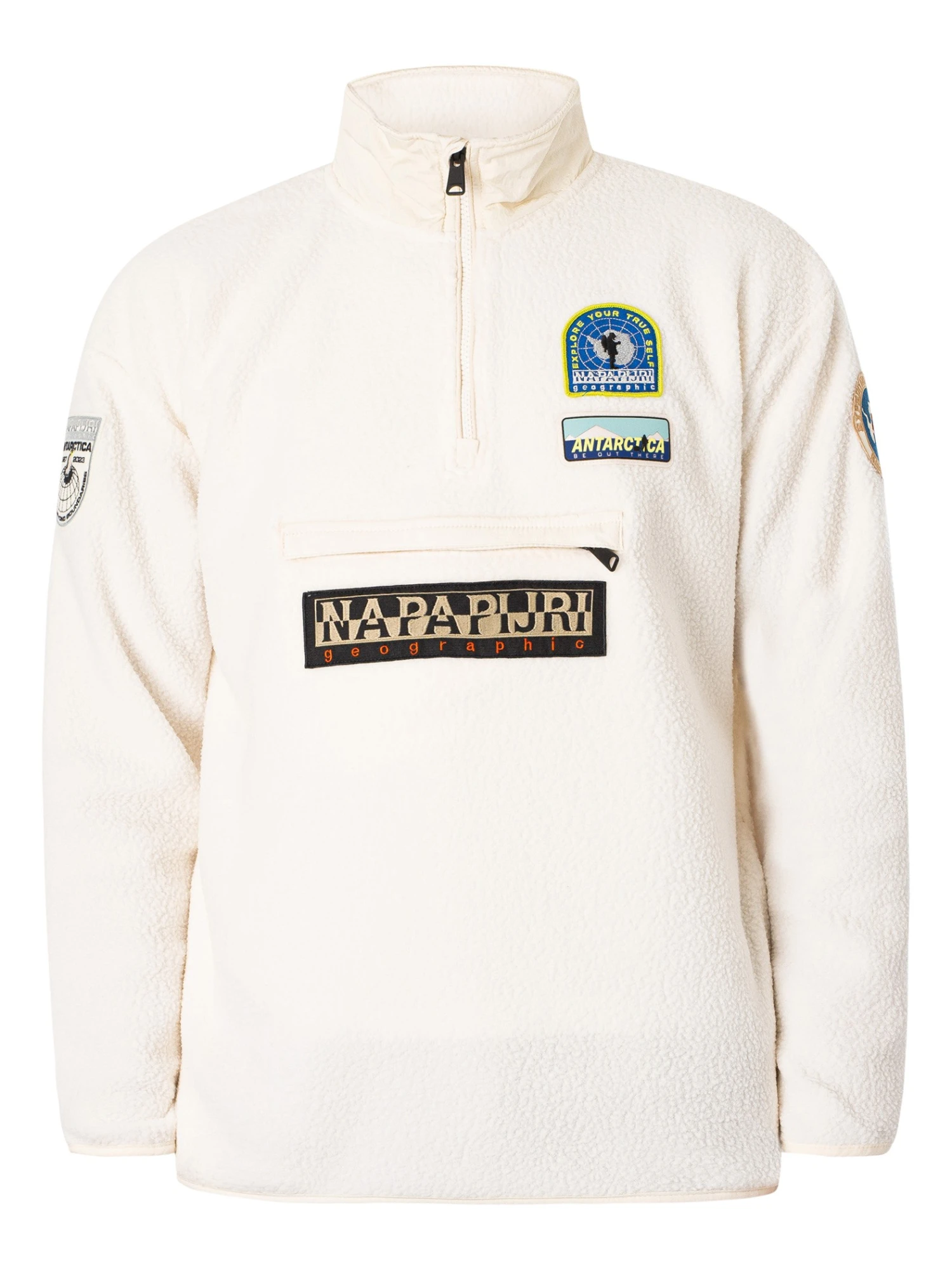 Napapijri McMurdo Fleece Jacket - White Whisper 6 Napapijri McMurdo Fleece Jacket - White Whisper - Image 6