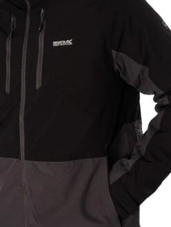 Regatta Highton Stretch Padded Jacket - Black/Ash -Standout Fashion Shop 49065d