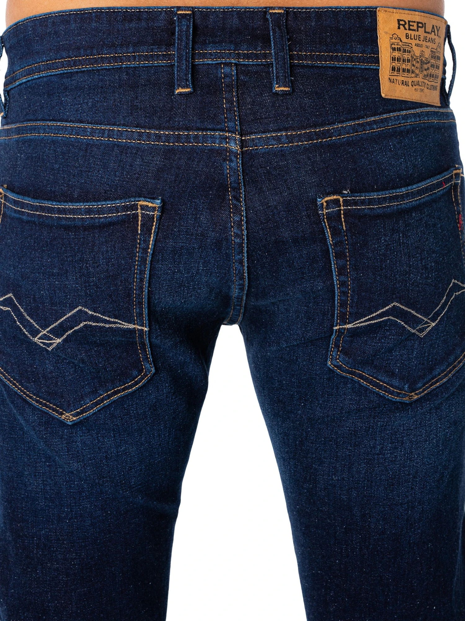 Replay Grover Straight Jeans - Blue 4 Replay Grover Straight Jeans - Blue - Image 4