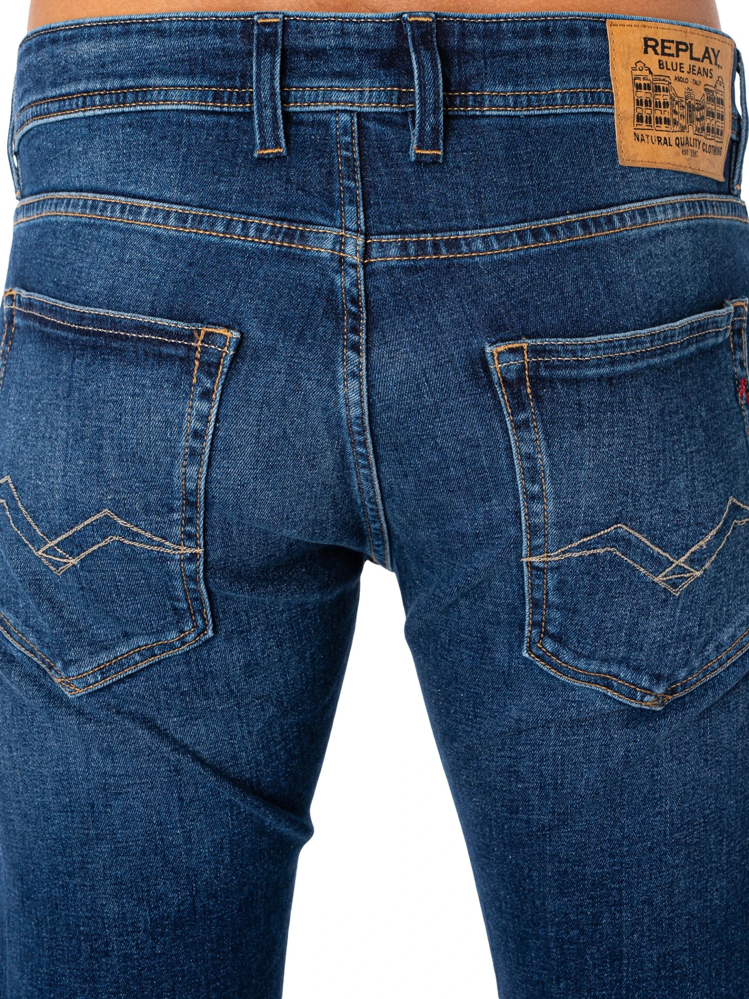 Replay Grover Straight Jeans - Dark Blue 4 Replay Grover Straight Jeans - Dark Blue - Image 4