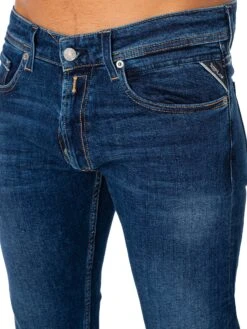 Replay Grover Straight Jeans - Dark Blue 9 Replay Grover Straight Jeans - Dark Blue -Standout Fashion Shop 49075e