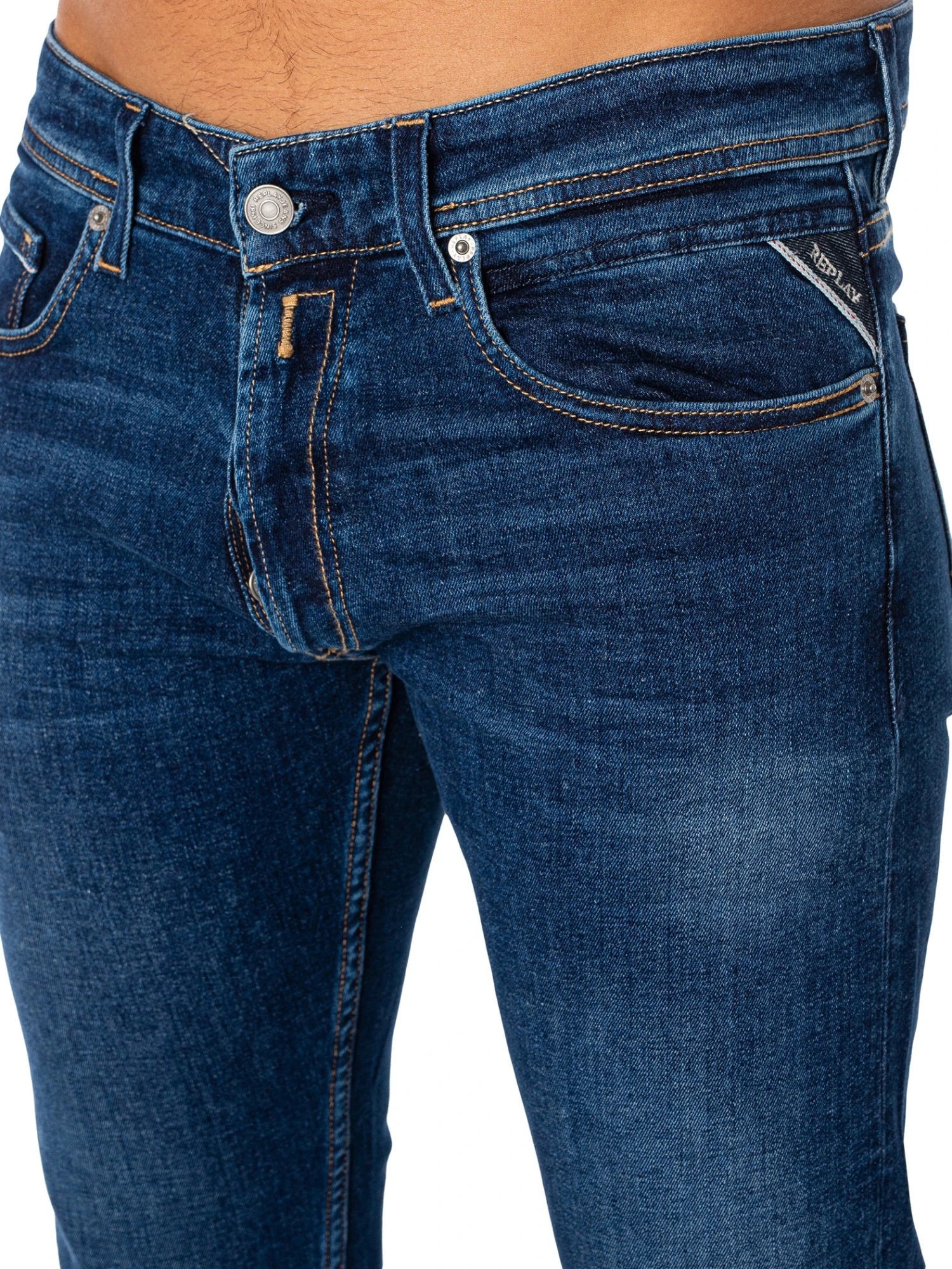 Replay Grover Straight Jeans - Dark Blue 5 Replay Grover Straight Jeans - Dark Blue - Image 5