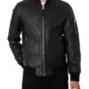 Schott Bombers Leather Jacket - Black