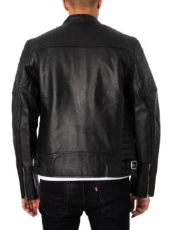 Schott Joe Leather Jacket - Black 12 Schott Joe Leather Jacket - Black -Standout Fashion Shop 49080c