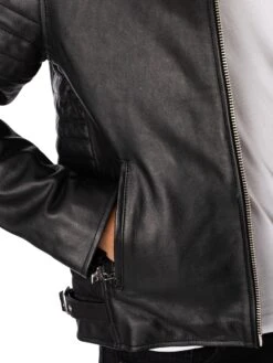 Schott Joe Leather Jacket - Black 14 Schott Joe Leather Jacket - Black -Standout Fashion Shop 49080e