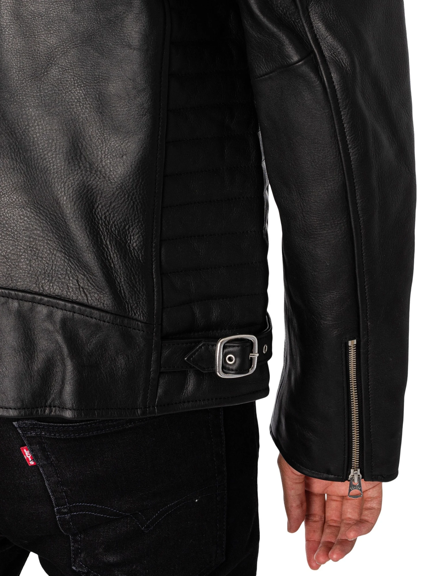 Schott Joe Leather Jacket - Black 6 Schott Joe Leather Jacket - Black - Image 6