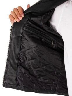 Schott Joe Leather Jacket - Black 17 Schott Joe Leather Jacket - Black -Standout Fashion Shop 49080h