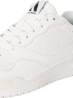 Skechers Volley Low Varsity Trainers - White -Standout Fashion Shop 49105h