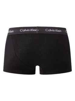 Calvin Klein 3 Pack Low Rise Trunks - Black (Dark Grey/Blue/Grey) 12 Calvin Klein 3 Pack Low Rise Trunks - Black (Dark Grey/Blue/Grey) -Standout Fashion Shop 49161d