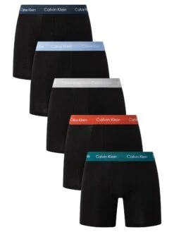 Calvin Klein 5 Pack Classic Boxer Briefs - Black/Multi