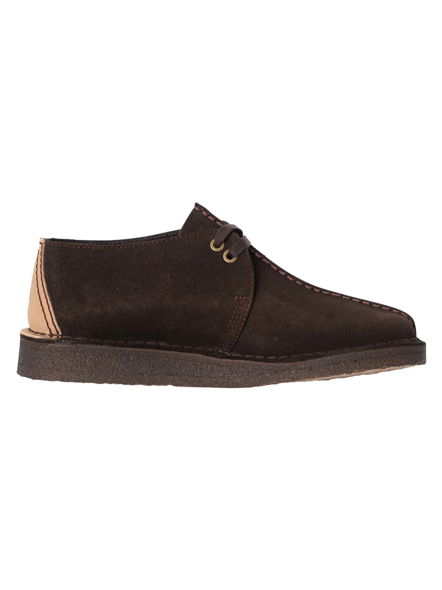 Clarks Originals Desert Trek Suede Shoes - Dark Brown 3 Clarks Originals Desert Trek Suede Shoes - Dark Brown - Image 3