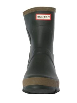 Hunter Field Gardener Short Wellington Boots - Dark Olive/Clay -Standout Fashion Shop 49176d