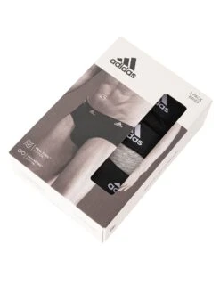 Adidas 3 Pack Active Flex Briefs - Black/Grey/White -Standout Fashion Shop 49235i