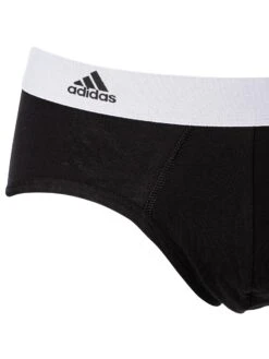 Adidas 3 Pack Active Flex Briefs - Black (White) -Standout Fashion Shop 49236e