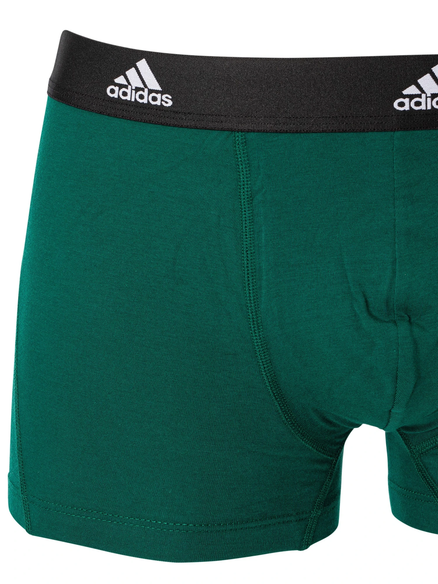 Adidas 3 Pack Active Flex Trunks - Green/Black/Port Green 3 Adidas 3 Pack Active Flex Trunks - Green/Black/Port Green - Image 3